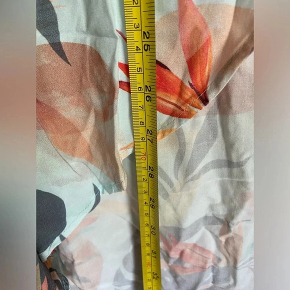 Shore Tropical Print Rayon Wrap Skirt Sz Medium - Picture 6 of 11